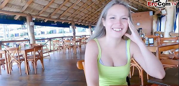  URLAUBS DATE - Deutscher Tourist trifft Spanische teen über EroCom zum Public Sex POV